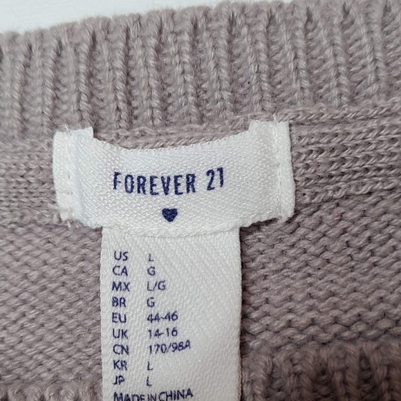 Forever 21 Ugly Christmas Sweater Graphic Bear With Hat Size Large - Picture 5 of 7